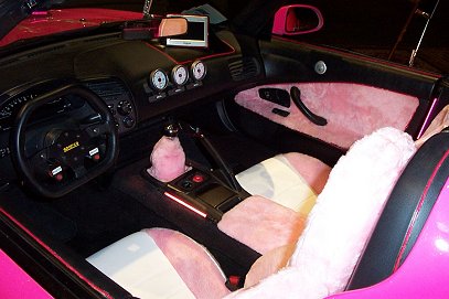 interior of Devon Aoki car